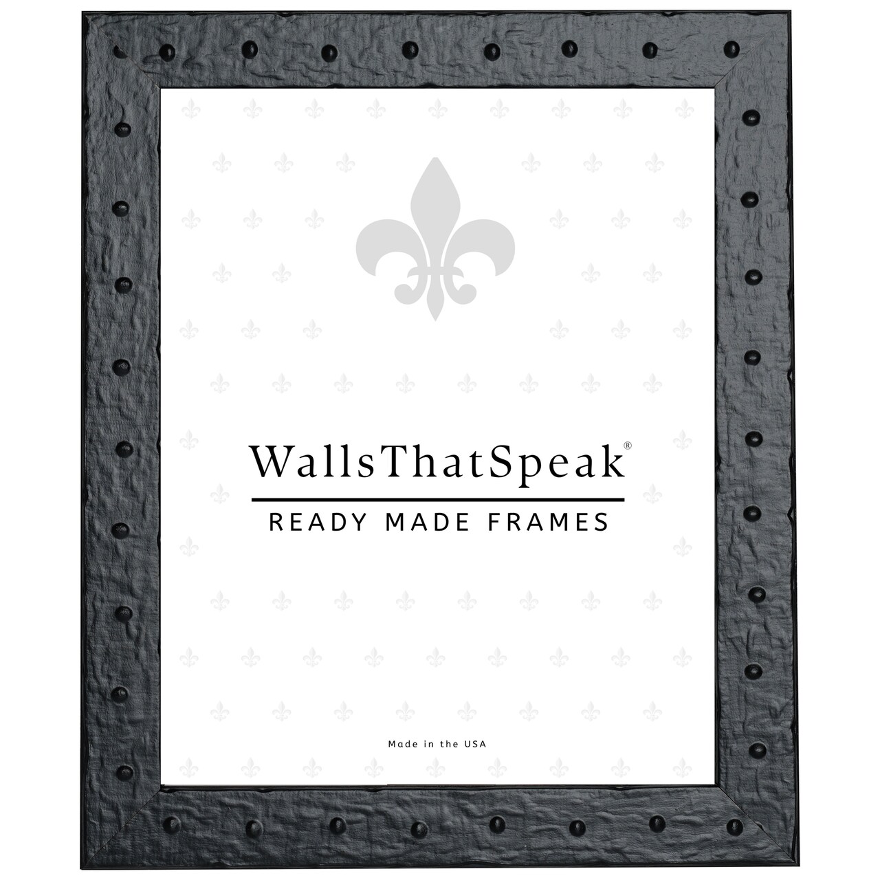 24x30 Picture Frame, Rivet 1.25 Inch Wood Moulding, Wall Display Frame for Art, Posters, or Photos by wallsthatspeak
